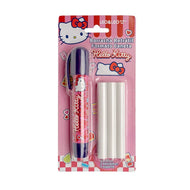 Caneta Borracha Retrátil Hello Kitty com 1 Suporte + 3 Borrachas 10193 - Leo & Leo