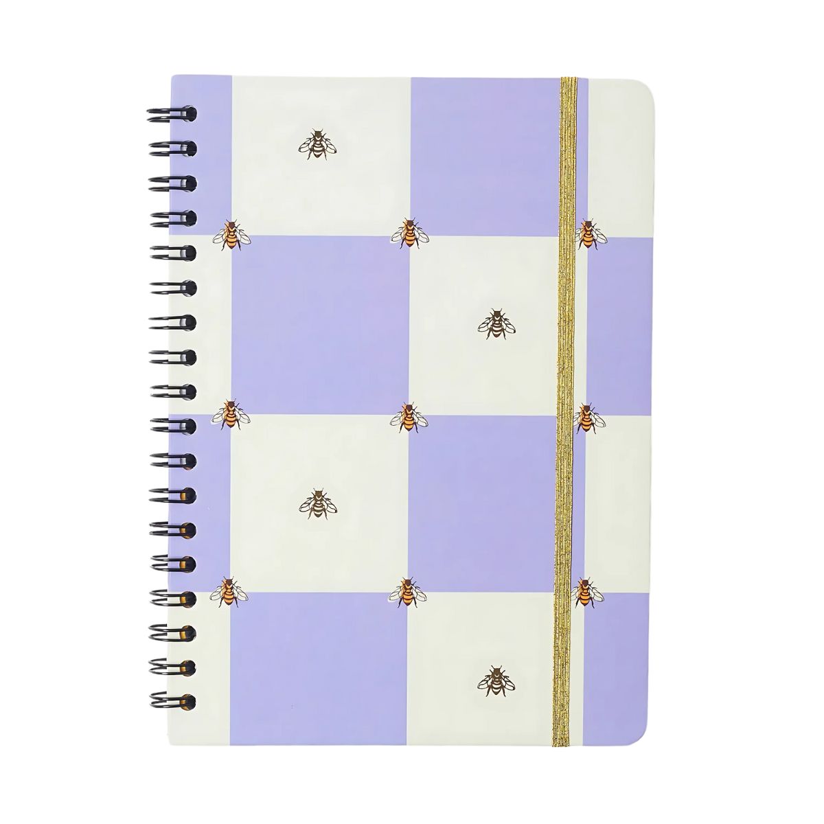 Caderno Colegial Espiral Cicero 17,3x24cm 80 Folhas Pautado - Casa das Abelhas Lilás