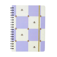 Caderno Colegial Espiral Cicero 17,3x24cm 80 Folhas Pautado - Casa das Abelhas Lilás