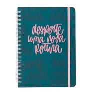 Caderno Colegial Espiral Cicero 17,3x24cm 80 Folhas Pautado - Kemily Desperte Verde