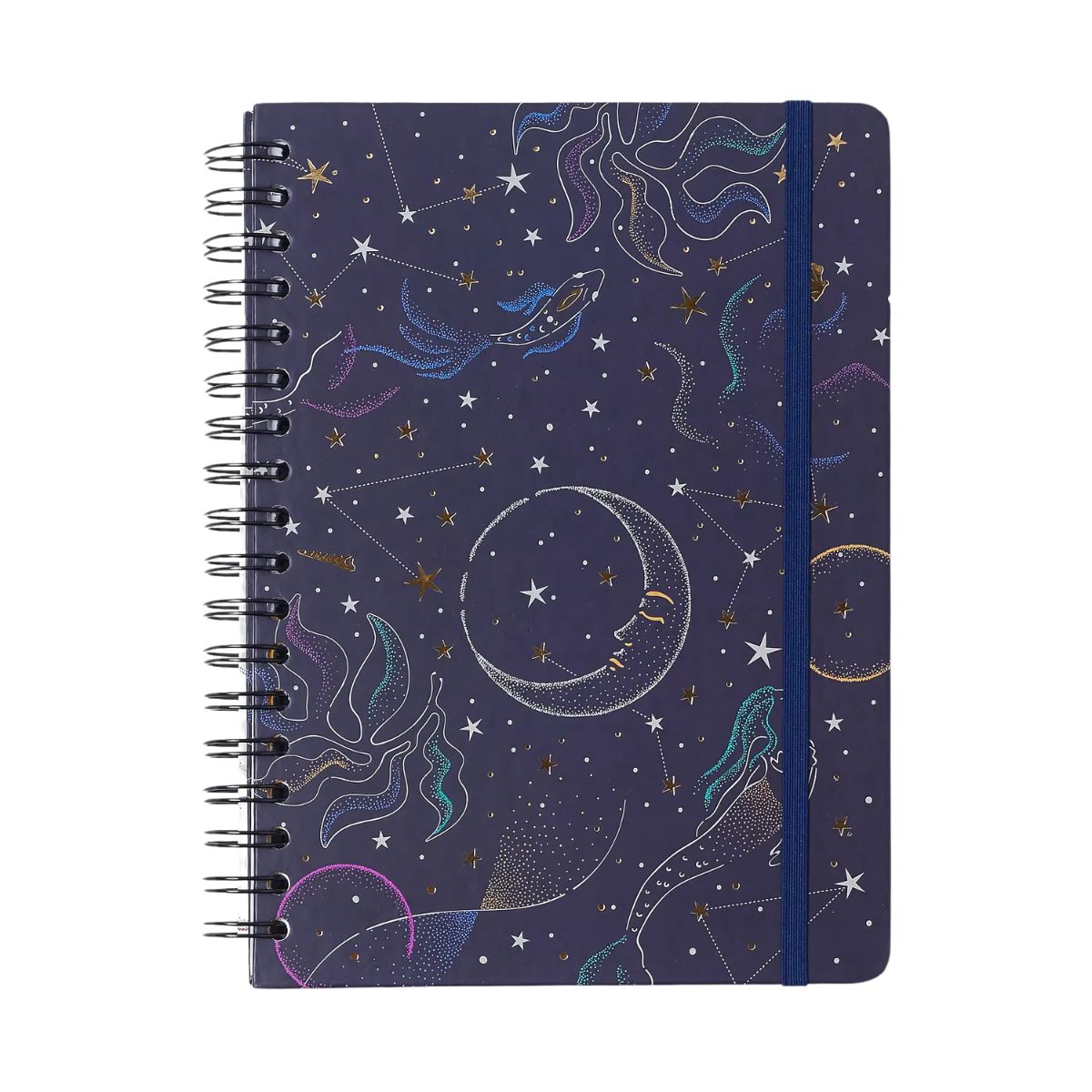 Caderno Colegial Espiral Cicero 17,3x24cm 160 Folhas Pautado - Astral Mare Azul