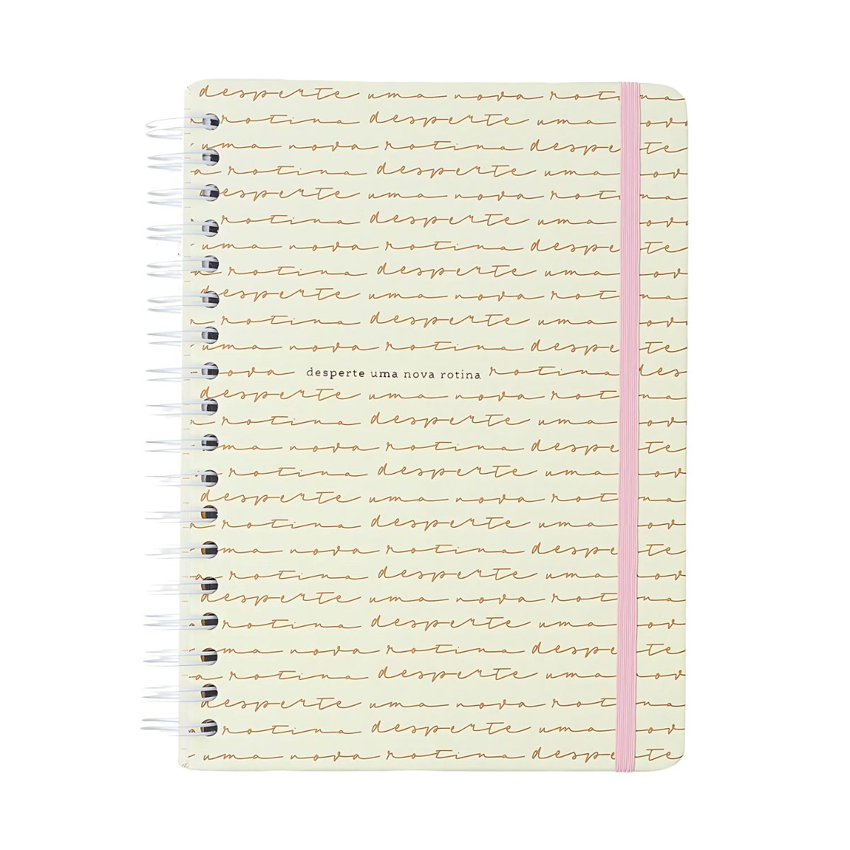 Caderno Colegial Espiral Cicero 17,3x24cm 160 Folhas Pautado - Kemily Desperte Off White