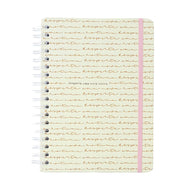 Caderno Colegial Espiral Cicero 17,3x24cm 160 Folhas Pautado - Kemily Desperte Off White