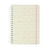 Caderno Colegial Espiral Cicero 17,3x24cm 160 Folhas Pautado - Kemily Desperte Off White