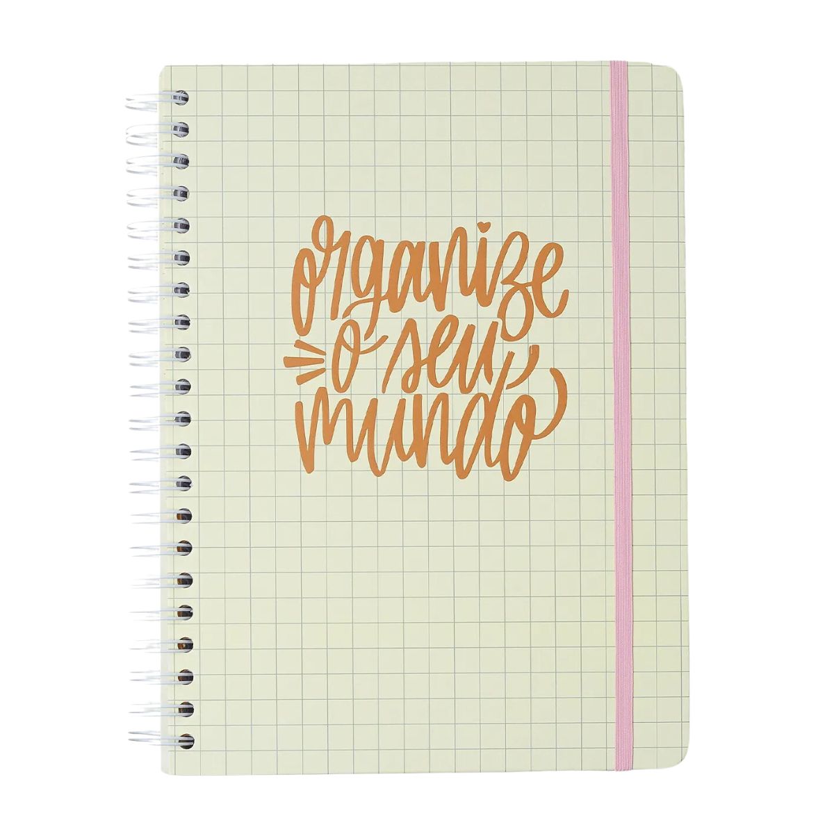 Caderno Universitário Espiral Cicero 20x28cm 160 Folhas Pautado - Organize Off White