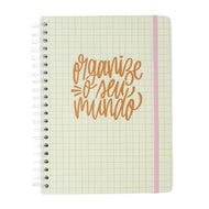 Caderno Universitário Espiral Cicero 20x28cm 160 Folhas Pautado - Organize Off White