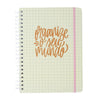 Caderno Universitário Espiral Cicero 20x28cm 160 Folhas Pautado - Organize Off White