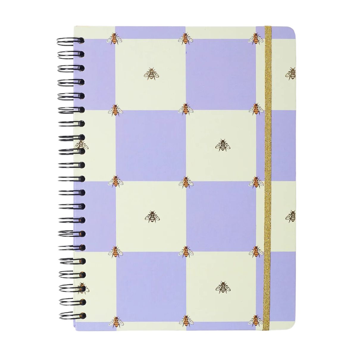 Caderno Universitário Espiral Cicero 20x28cm 160 Folhas Pautado - Melissa Casa das Abelhas Lilás