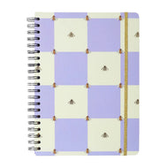 Caderno Universitário Espiral Cicero 20x28cm 160 Folhas Pautado - Melissa Casa das Abelhas Lilás