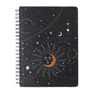 Caderno Universitário Espiral Cicero 20x28cm 160 Folhas Pautado - Astral Eclipse Preto