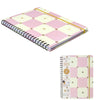 Caderno Universitário Espiral Cicero 20x28cm 80 Folhas Pautado - Melissa Casa das Abelhas Rose