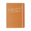 Caderno Universitário Espiral Cicero 20x28cm 80 Folhas Pautado - Kemily Organize Caramelo