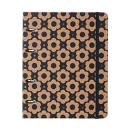 Caderno Criativo Argolado Cicero Office Duo A5 80 Folhas Pautado e Pontado - Kraft Flores Mini