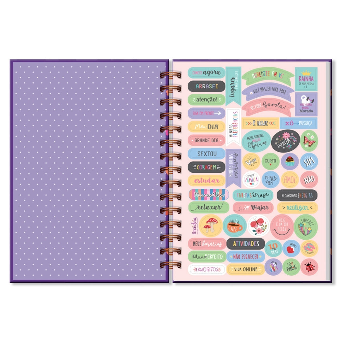 Caderno Clássico Folhas Removíveis Fun - Fina Ideia