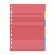 Refil Divisórias Caderno Argolado Colorido com 12 Unidades - Fina Ideia