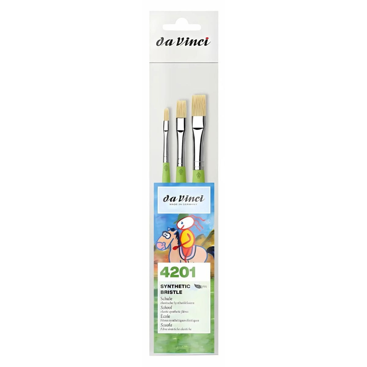 Kit Pincel da Vinci Fit Sintéticos 3 Unidades - Série 379 