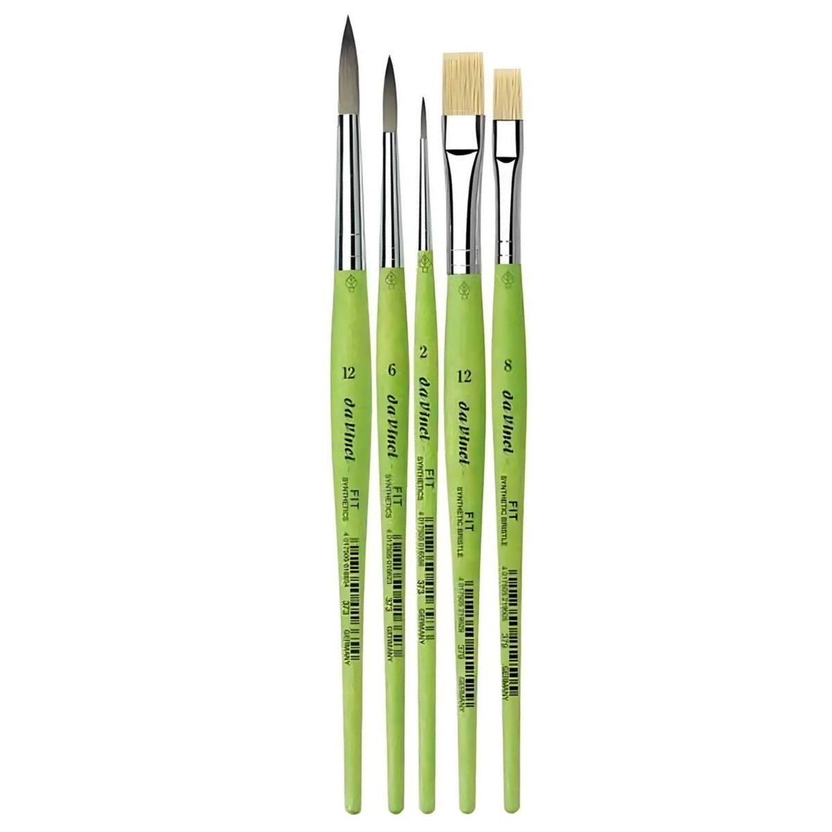 Kit Pinceis da Vinci Fit Sintéticos com 5 Unidades - Séries 373 e 379