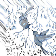 Guardanapo para Decoupage Ambiente 33x33cm com 2 Unidades - Jardim Japonês Branco