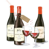 Guardanapos para Decoupage Ambiente 33x33cm com 2 Unidades - Vinhos e Taças