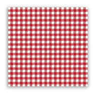 Guardanapo para Decoupage Ambiente 33x33cm com 2 Unidades - Xadrez Vermelho
