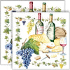 Guardanapo para Decoupage Ambiente 33x33cm com 2 Unidades - Vinho & Queijo