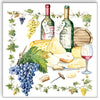 Guardanapo para Decoupage Ambiente 33x33cm com 2 Unidades - Vinho & Queijo