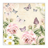 Guardanapo para Decoupage Ambiente 33x33cm com 2 Unidades - Botânico Creme
