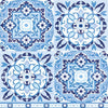 Guardanapo para Decoupage Ambiente 33x33cm com 2 Unidades - Azulejos Azuis 