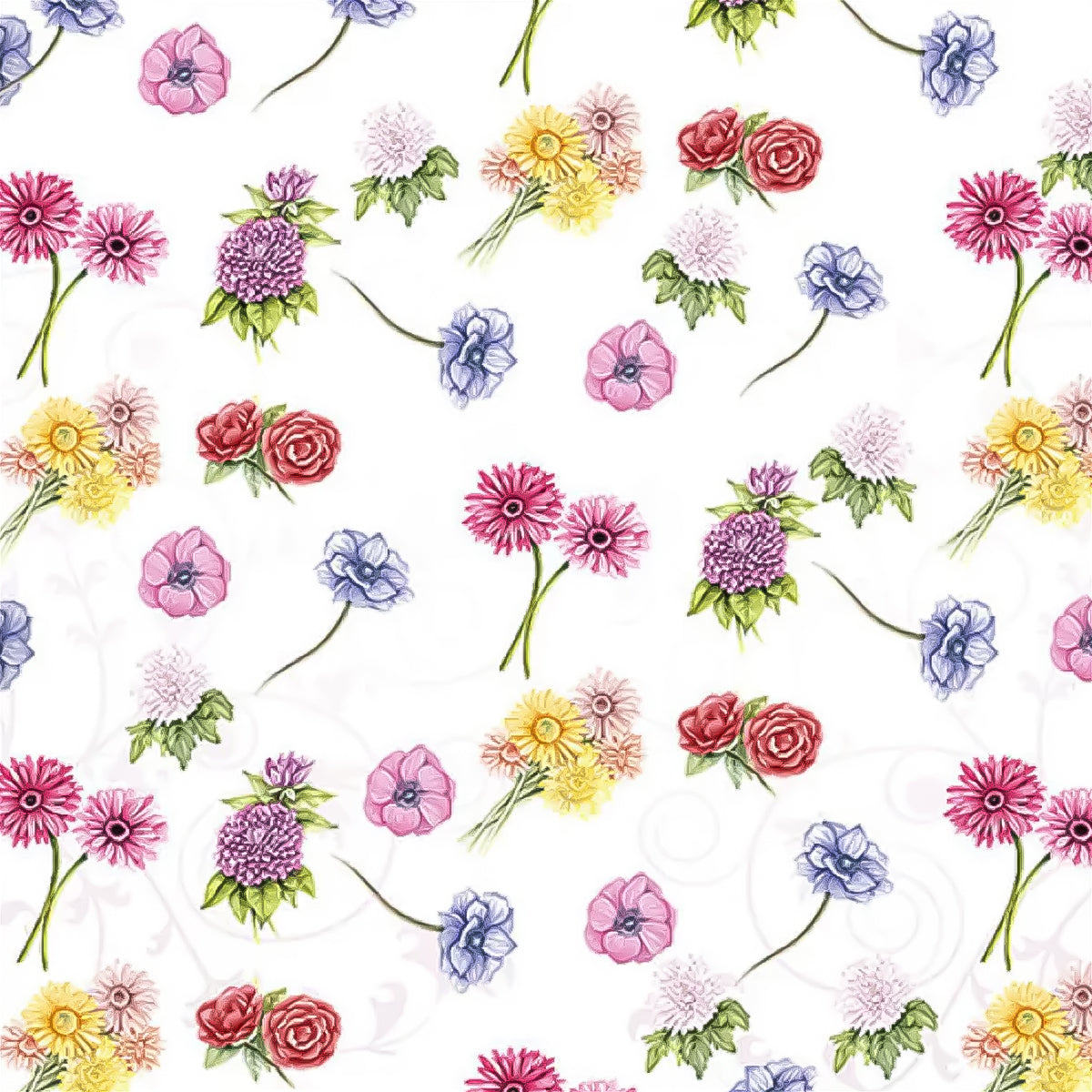 Guardanapo para Decoupage Ambiente 33x33cm com 2 Unidades - Flower Festival