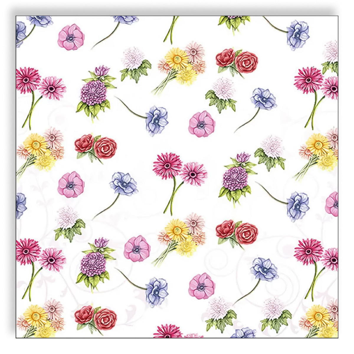 Guardanapo para Decoupage Ambiente 33x33cm com 2 Unidades - Flower Festival