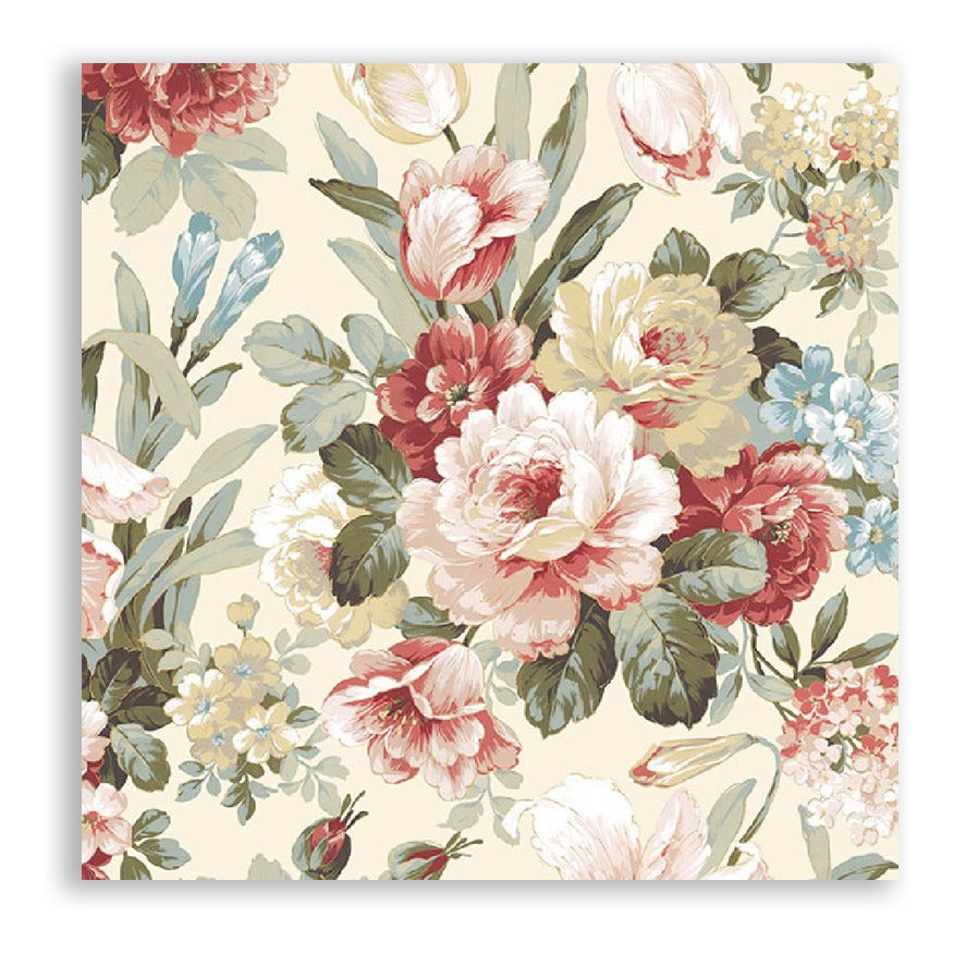Guardanapo para Decoupage Ambiente 33x33cm com 2 Unidades - Kate Creme