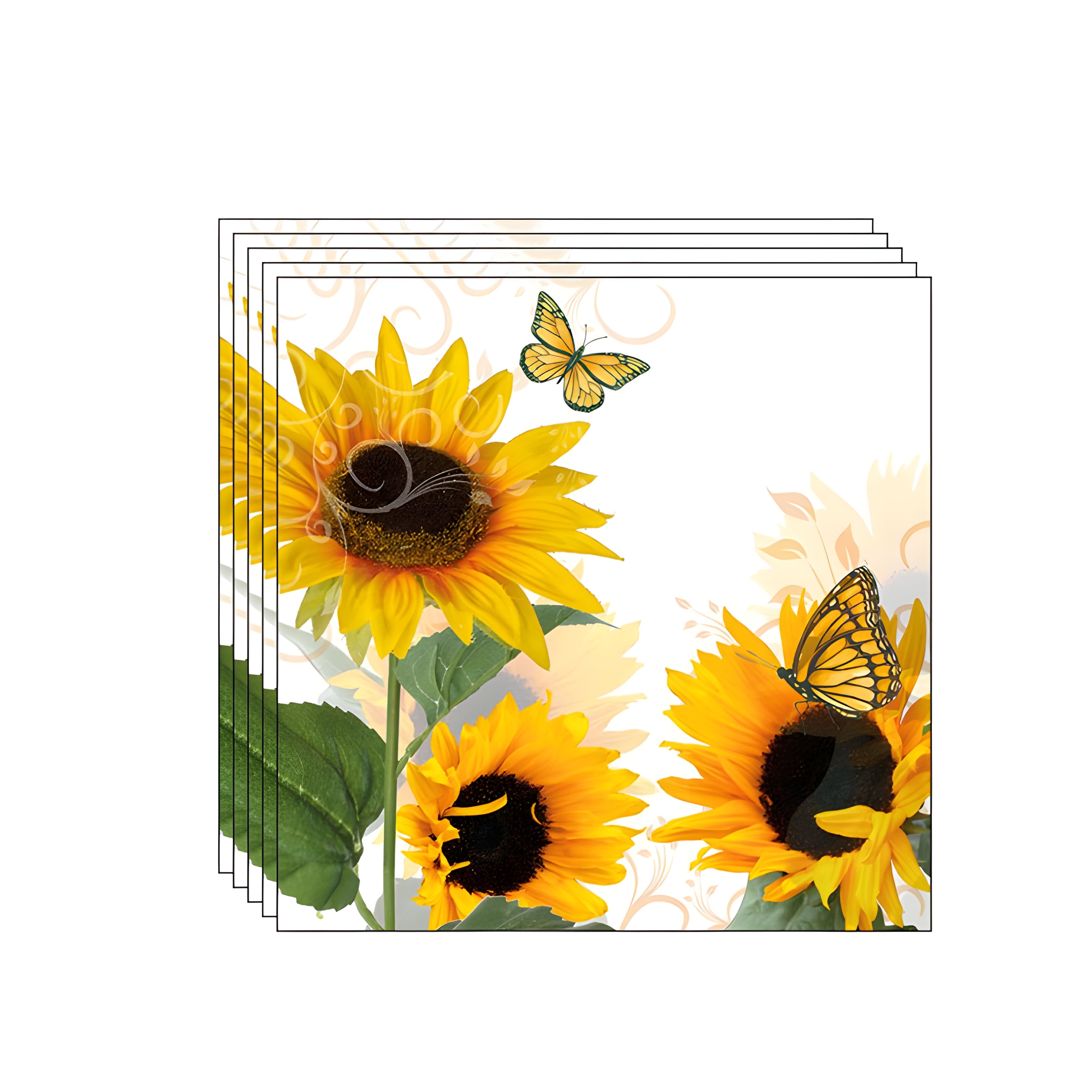 Guardanapo para Decoupage Ambiente 33x33cm com 2 Unidades - Borboleta Ensolarada