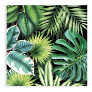 Guardanapo para Decoupage Ambiente 33x33cm com 2 Unidades - Folhas Tropicais Pretas