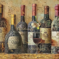 Guardanapo para Decoupage Ambiente 33x33cm com 2 Unidades - Garrafa de Vinho