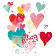 Guardanapo para Decoupage Ambiente 33x33cm com 2 Unidades - com Amor Branco