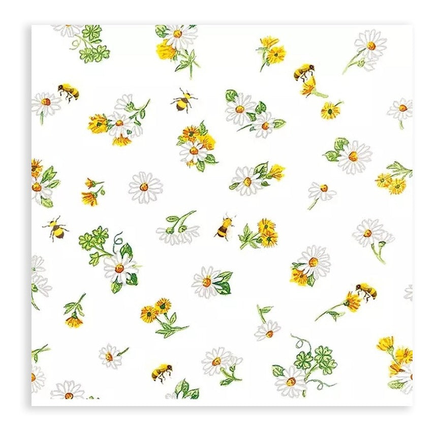 Guardanapo para Decoupage Ambiente 33x33cm com 2 Unidades - Margaridas por Toda Parte