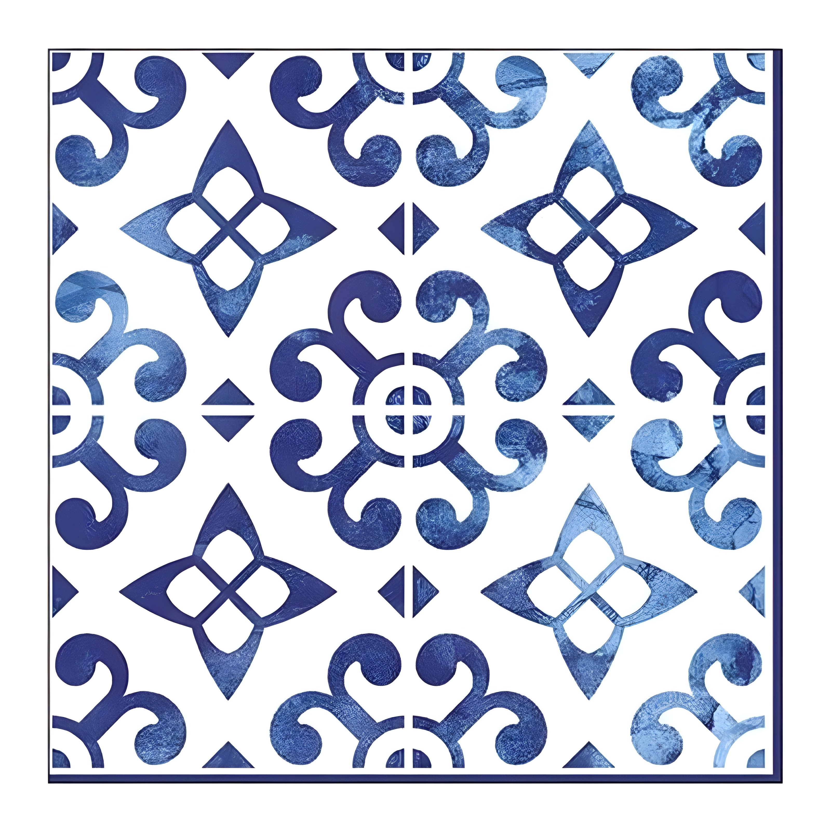 Guardanapo para Decoupage Ambiente 33x33cm com 2 Unidades - Azulejos Nordisch Azul