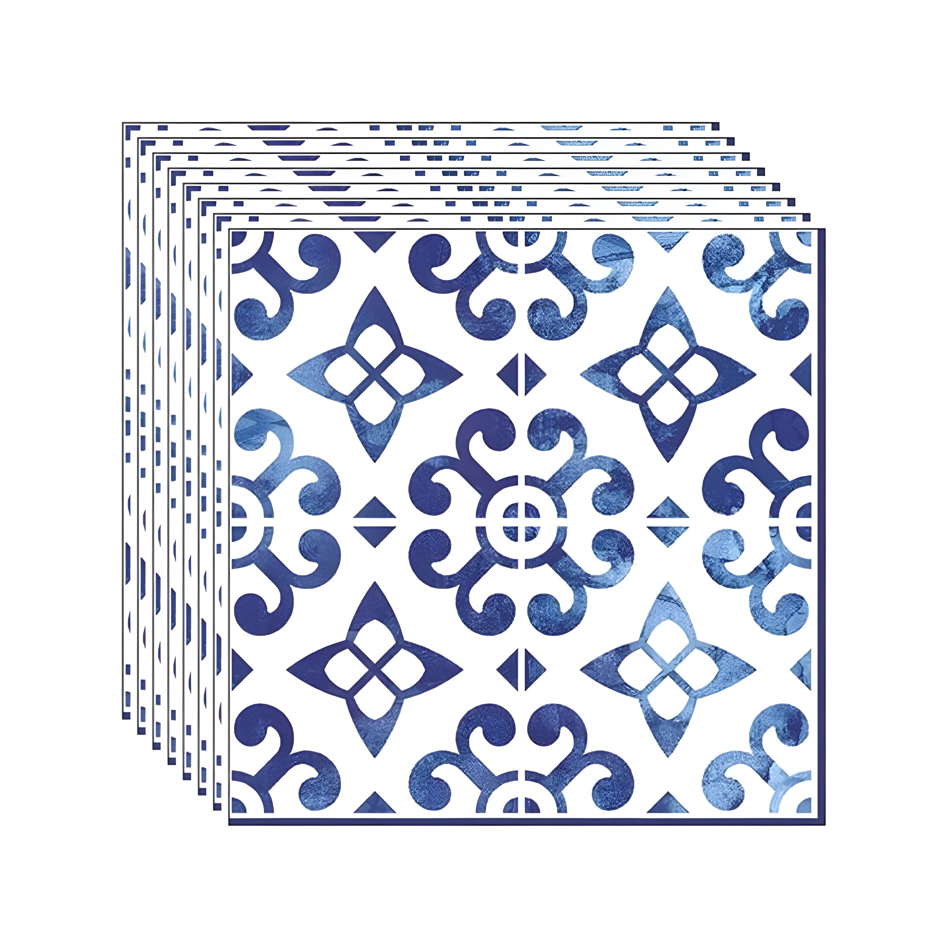 Guardanapo para Decoupage Ambiente 33x33cm com 2 Unidades - Azulejos Nordisch Azul