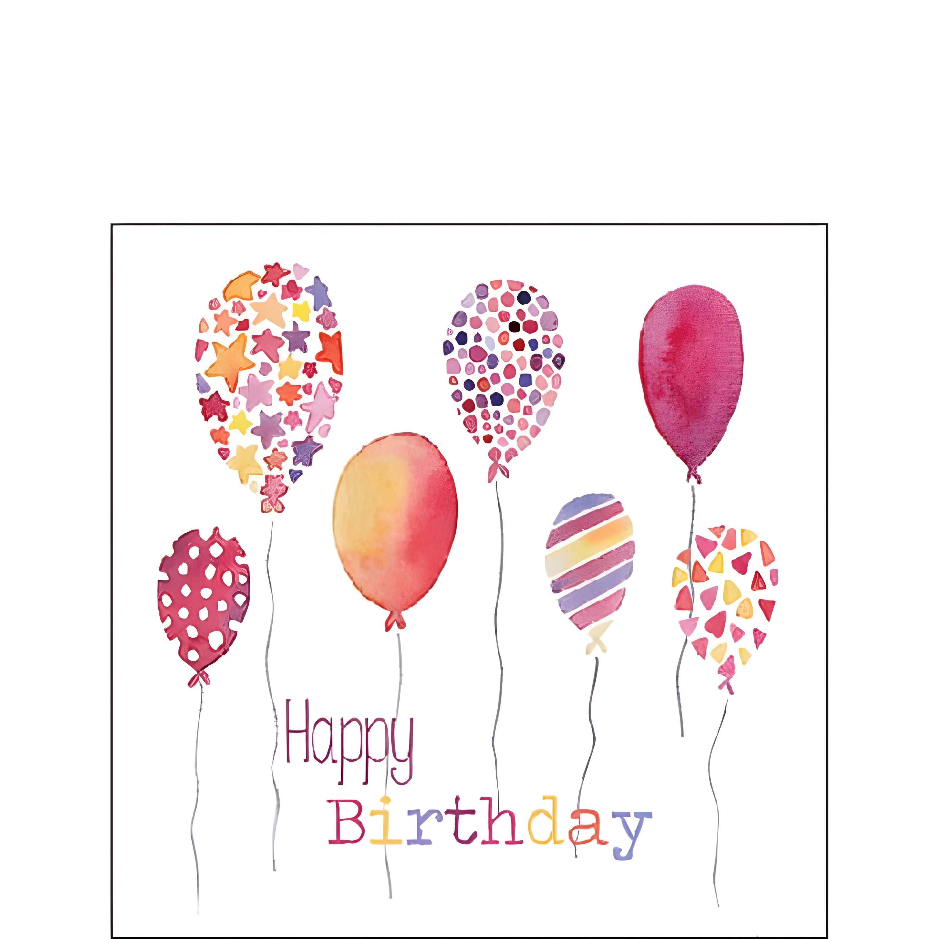 Guardanapo para Decoupage Ambiente 33x33cm com 2 Unidades - Balões de Aniversário