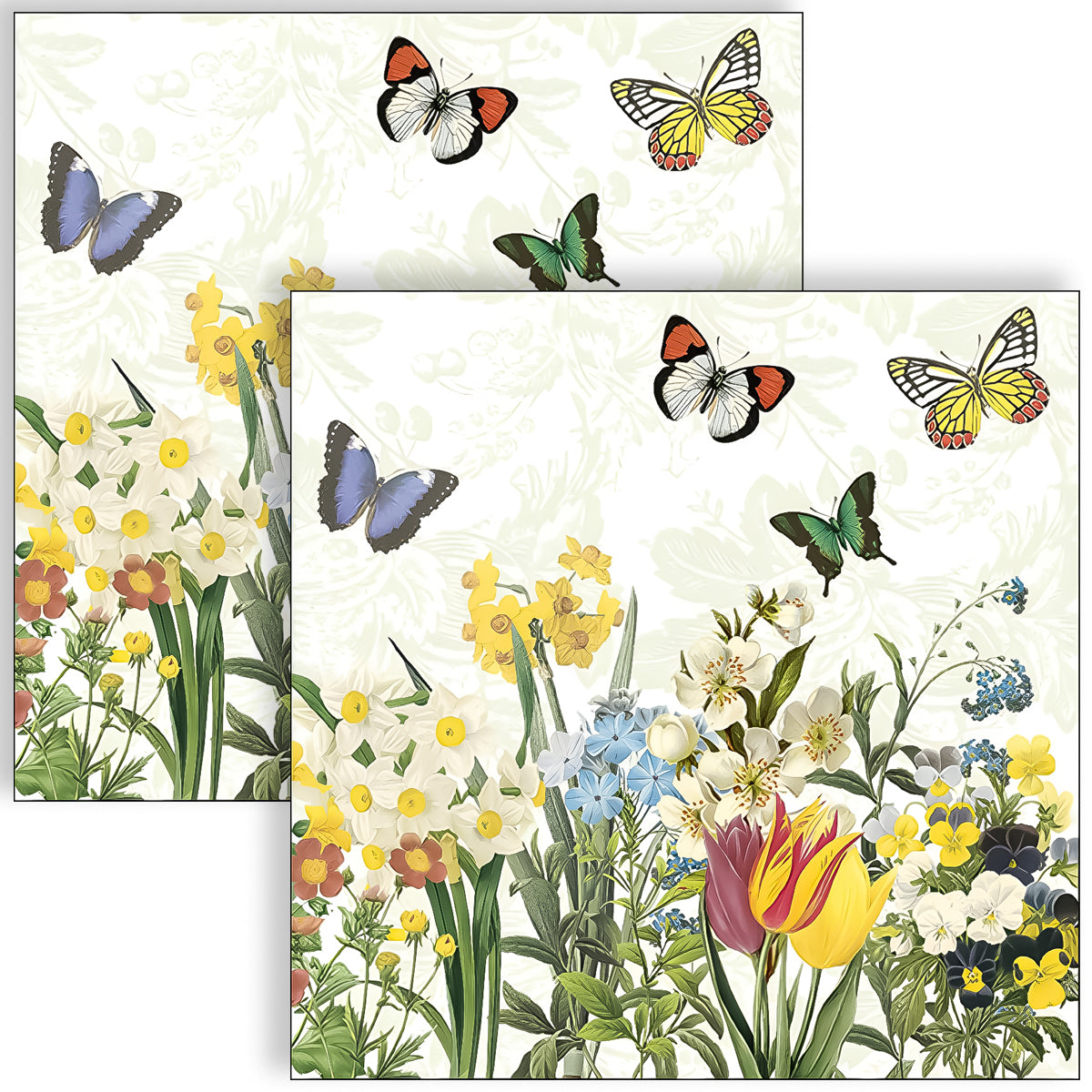 Guardanapo para Decoupage Ambiente 33x33cm com 2 Unidades - Spring Bloomers