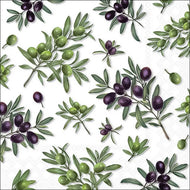 Guardanapo para Decoupage Ambiente 33x33cm com 2 Unidades - Azeitonas