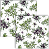 Guardanapo para Decoupage Ambiente 33x33cm com 2 Unidades - Azeitonas