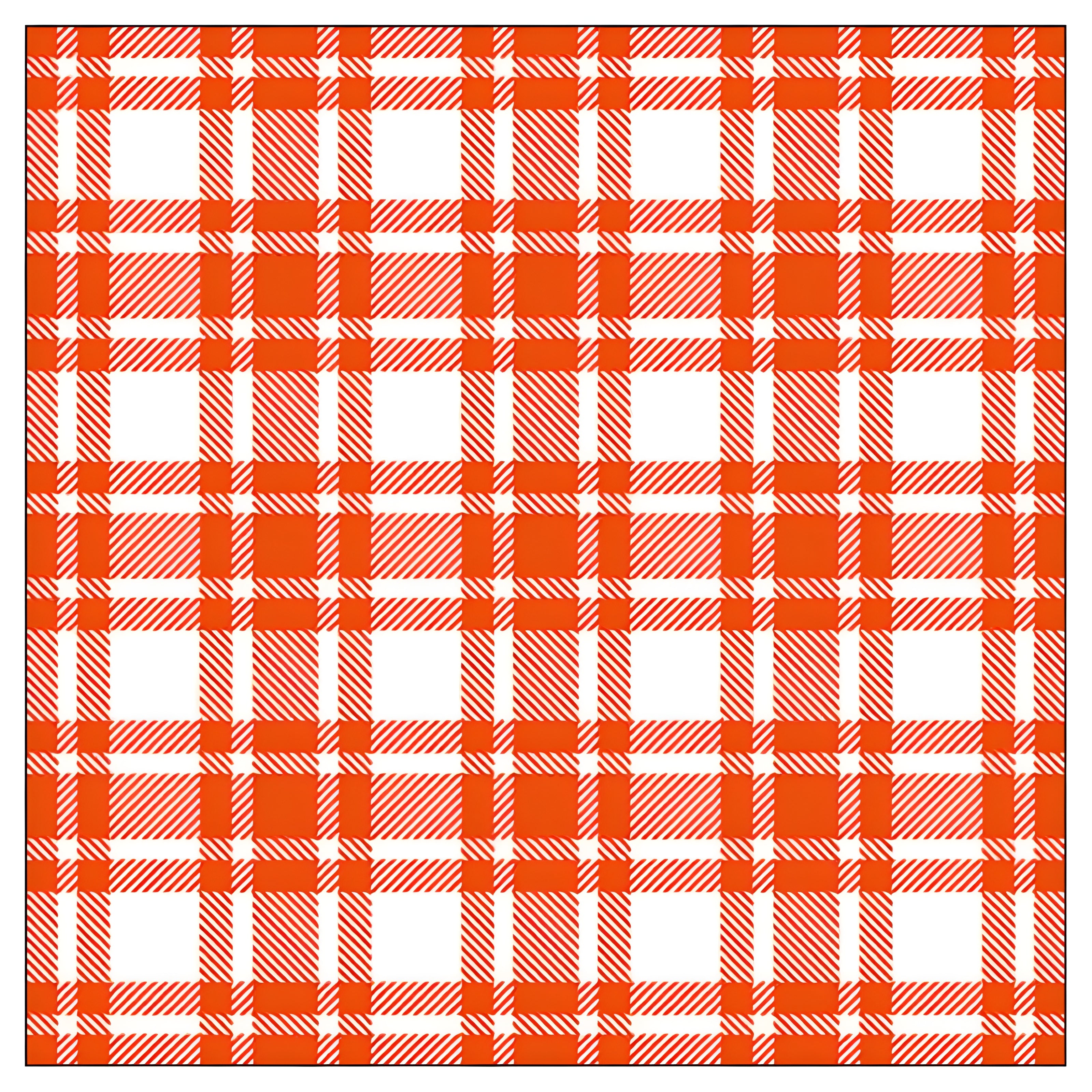 Guardanapo para Decoupage Ambiente 33x33cm com 2 Unidades - Xadrez Laranja