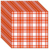 Guardanapo para Decoupage Ambiente 33x33cm com 2 Unidades - Xadrez Laranja