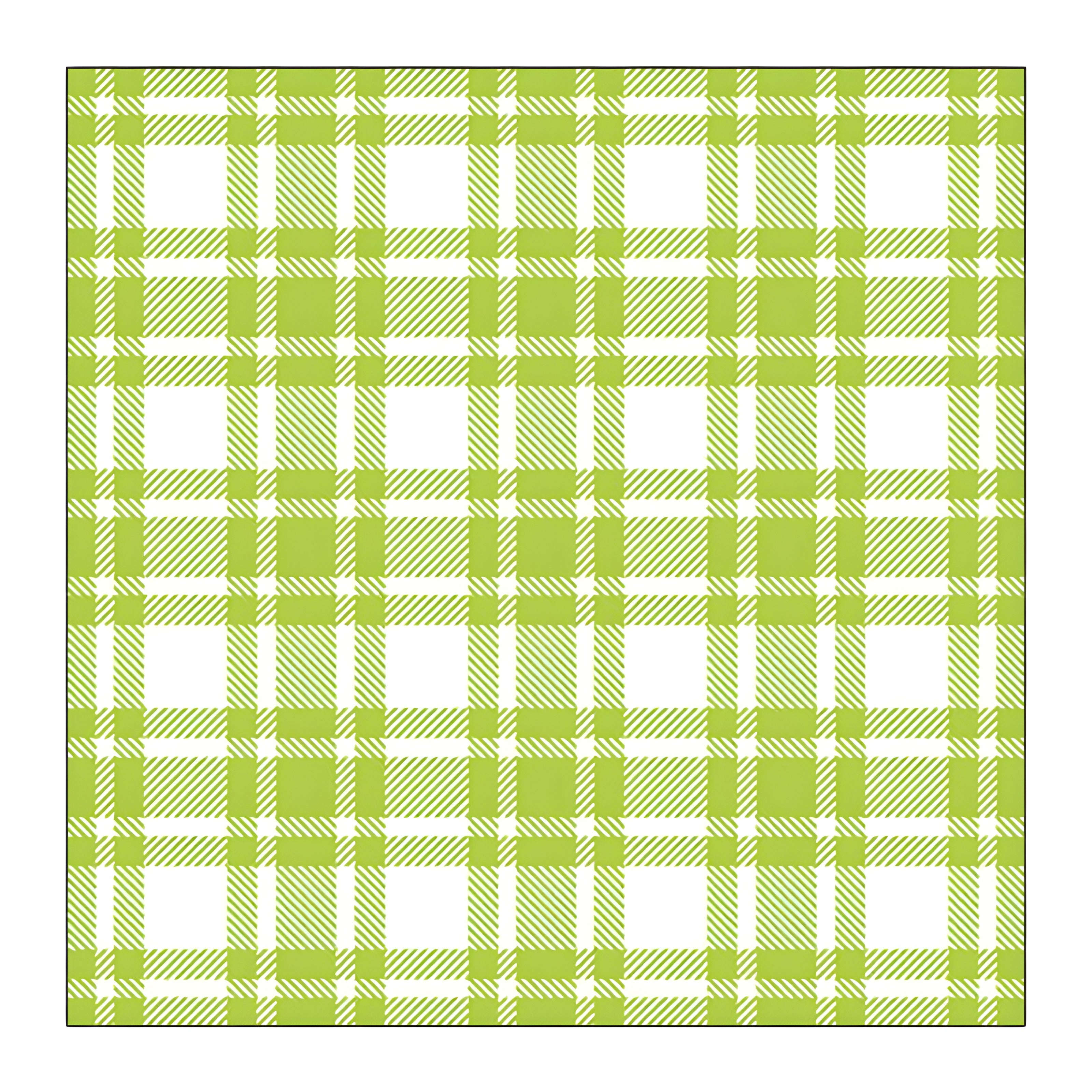 Guardanapo para Decoupage Ambiente 33x33cm com 2 Unidades - Xadrez Verde