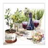 Guardanapo para Decoupage Ambiente 33x33cm com 2 Unidades - Vinho e Ervas