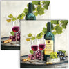 Guardanapo para Decoupage Ambiente 33x33cm com 2 Unidades - Vinho Tinto
