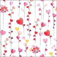 Guardanapo para Decoupage Ambiente 33x33cm com 2 Unidades - Corações