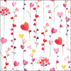 Guardanapo para Decoupage Ambiente 33x33cm com 2 Unidades - Corações