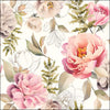 Guardanapo para Decoupage Ambiente 33x33cm com 2 Unidades - Peônias Creme